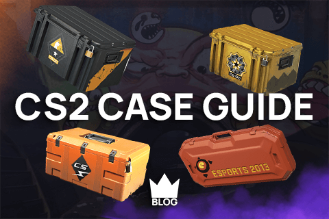 Thumbnail för en Case guide för CS2. Bilden visar bravo-, kilowatt och gamma lådorna.