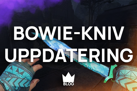 Thumbnail för Bowie-kniv uppdateringen för CS2. Visar gamma doppler bowie.
